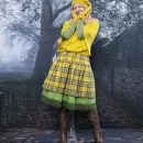 Юбка в клетку двойная. Юбка на осень-зиму