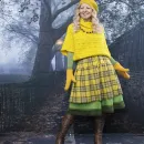 Юбка в клетку двойная. Юбка на осень-зиму