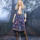 Юбка джинсовая двойная. Юбка на осень-зиму