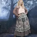 Юбка в стиле бохо. Юбка из полушерсти на осень-весну