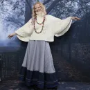 Юбка длинная полушерстяная. Юбка в клетку