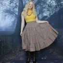 Юбка фланелевая ярусная на осень-зиму