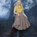 Юбка фланелевая ярусная на осень-зиму