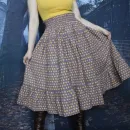 Юбка фланелевая ярусная на осень-зиму