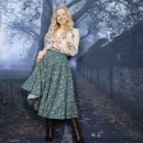 Юбка фланелевая ярусная на осень-зиму