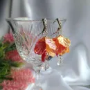 Серьги с хрусталем "Жаркие росы"