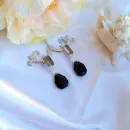 Серьги с агатом и перламутром "Андромеда"