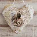 Кружевное сердце для интерьера