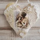 Кружевное сердце для интерьера
