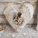 Кружевное сердце для интерьера