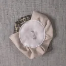 Текстильная брошь в стиле бохо