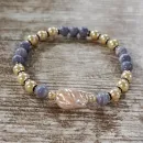 Браслет из агата с жемчугом