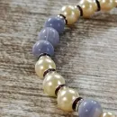 Браслет из агата с жемчугом