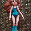 Каркасная валеная кукла