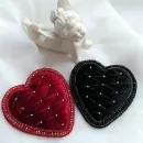 Броши "Бархатное сердце"