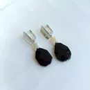 Серьги с агатом и перламутром "Андромеда"