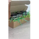 Набор ароматических свечей Моменты уюта в баночках 50 мл., в подарочной упаковке