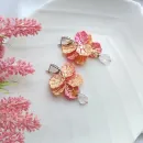 Серьги с хрусталем "Жаркие росы"