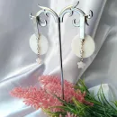 Серьги с перламутром "Лунное затмение"