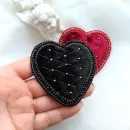 Броши "Бархатное сердце"