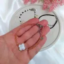 Браслет женский из шпинели и перламутра