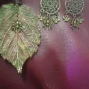 Комплект украшений «Бабье лето»: колье + серёжки