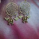 Комплект украшений «Бабье лето»: колье + серёжки