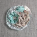 Текстильная брошь, бохо стиль.