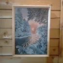 картина, панно, алмазная мозаика, зима