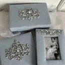 Шкатулка для украшений, голубая