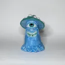 Бабблер/курительная трубка ручной работы Мухомор с золотым зубом