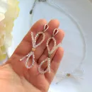 Комплект чокер и серьги бантики