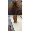 Настольная с абажуром, массив дерева сосна, пропитка дуб.