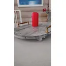 Поднос, доска для подачи из массива сосны, деревянная