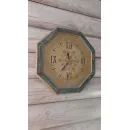 Часы, рама массив дерева. Покрытие структурная паста, краска, лак. Без стекла