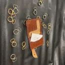 мини кашелек-картхолдер на кнопке