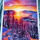 мозаика "Закатный пейзаж"