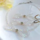 Комплект чокер и серьги бантики