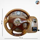 Ночник ручной работы из дерева "Ретро руль"