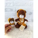 Игрушка "Мишка-малыш с бутылочкой" и погремушкой