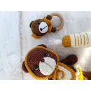 Игрушка "Мишка-малыш с бутылочкой" и погремушкой