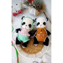 Игрушка "Пандочка" вязаная ручной работы