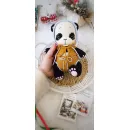 Игрушка "Пандочка" вязаная ручной работы