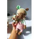 Игрушка вязаная ручная работа "Капибара с малышом"