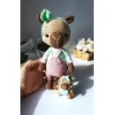 Игрушка вязаная ручная работа "Капибара с малышом"