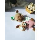 Игрушка вязаная ручная работа "Капибара с малышом"