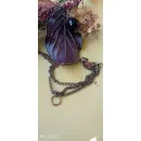 Колье "Лист дёрена" с двумя бусинами