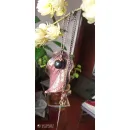 Колье "Лист дёрена" с двумя бусинами