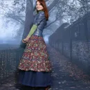 Юбка в стиле бохо. Юбка с подъюбником