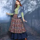 Юбка в стиле бохо. Юбка с подъюбником